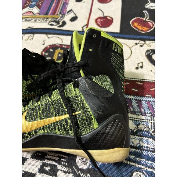Nike Kobe 9 IX Size 9.5 Elite High Victory Green Black Neon 630847-077 Protro - Picture 3 of 10